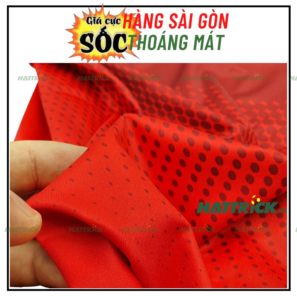 đồ bóng đá không logo, áo t90 đỏ, bộ đá banh không logo, (45kg - 78kg), thun lạnh Sài Gòn thoáng mát, chất lượng