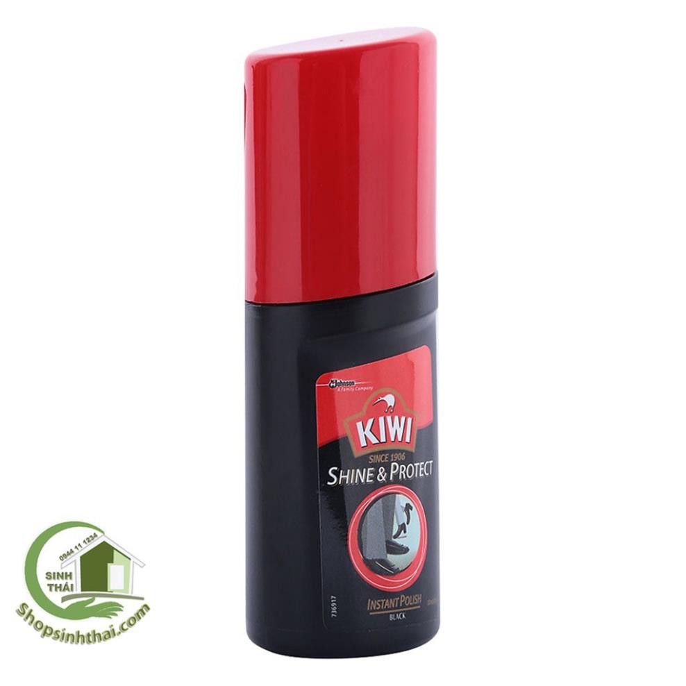 Xi nước đánh giày khô nhanh màu đen Kiwi Shine & Protect Black 30ml