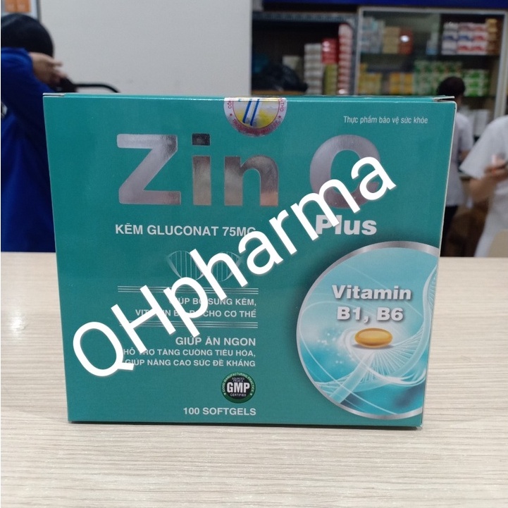 Viên uống ZINC PLUS hộp 100 viên giúp bổ sung kẽm cho cơ thể