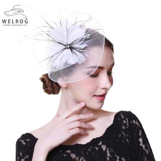 Hoa cài tóc trang trí lông vũ độc đáo thời trang cho nữ