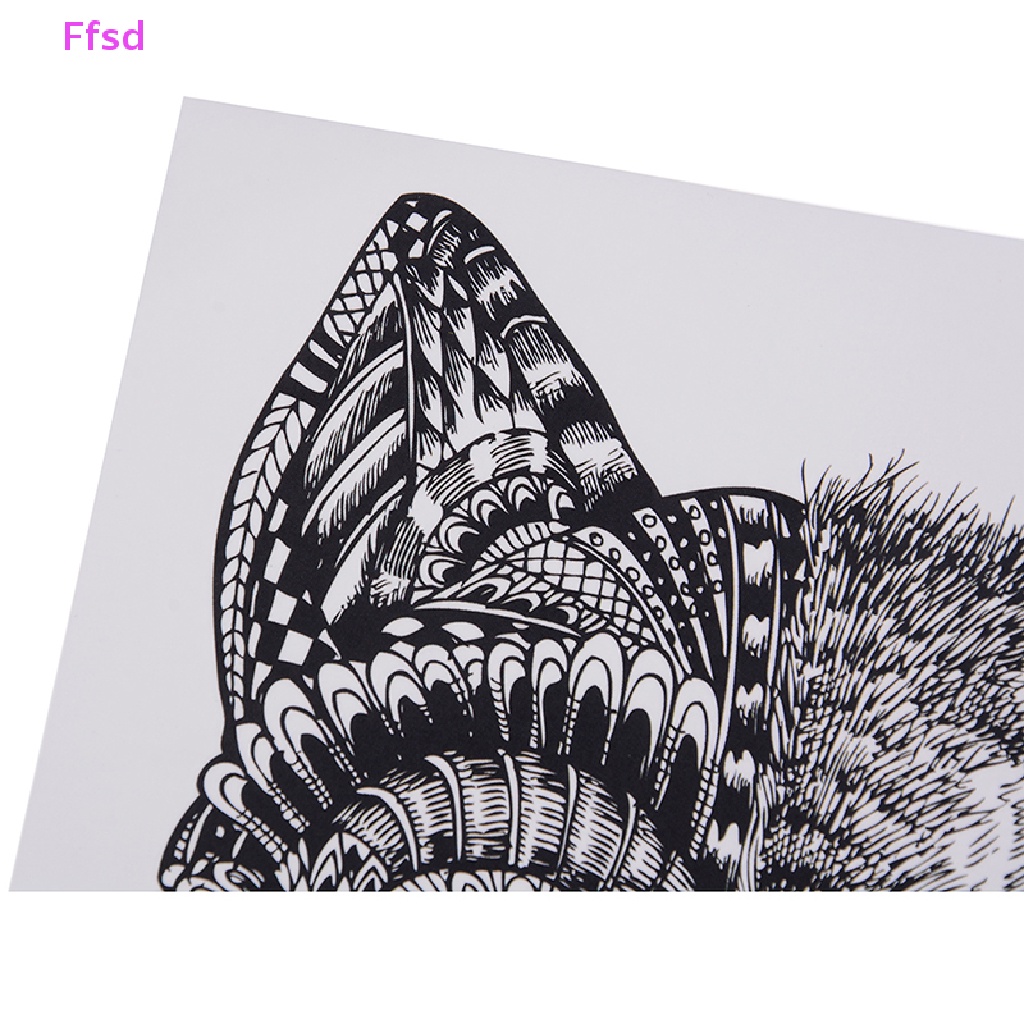 Hình Xăm Dán Tạm Thời Hình Sói Chống Nước Cho Nam * Bán Nóng