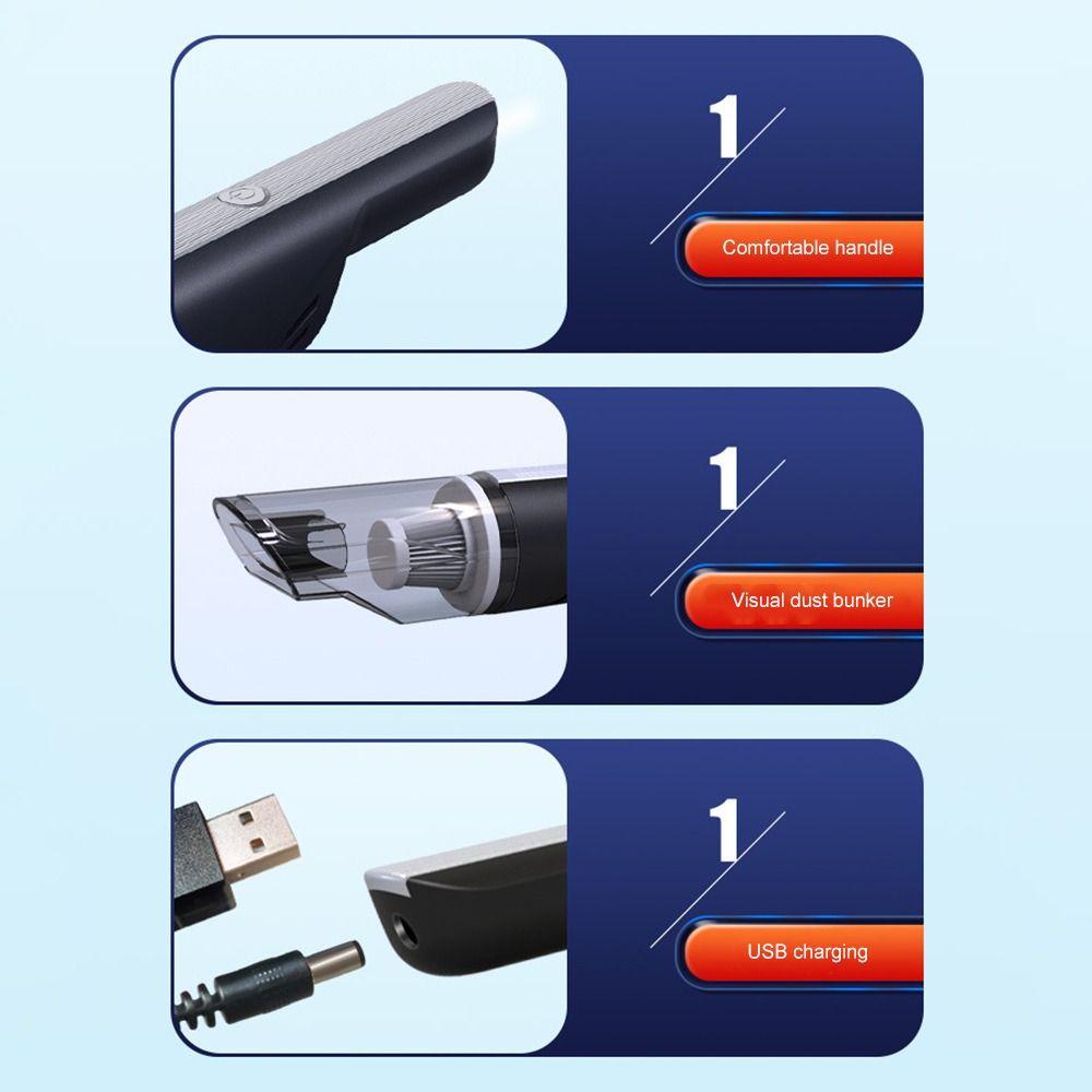 Máy Hút Bụi Cầm Tay Không Dây 5000PA Tiện Dụng Cho Gia Đình / Xe Hơi