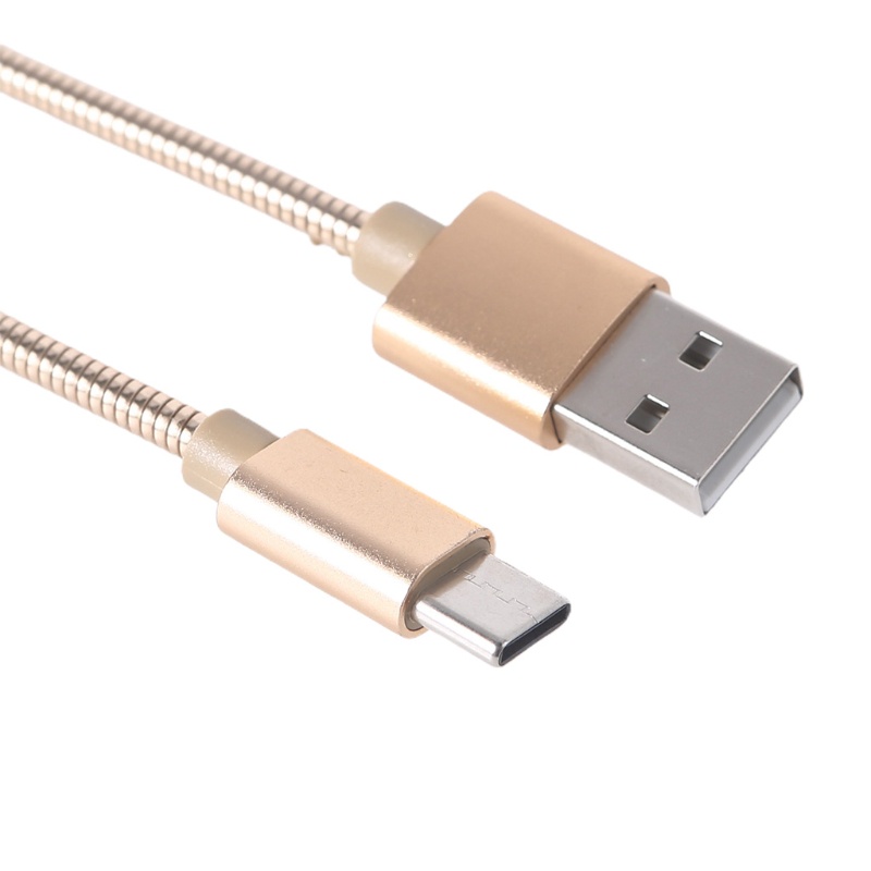 Cáp Sạc Nhanh USB Sang Type C Bằng Kim Loại Màu Bạc Go 5V 9V 12V