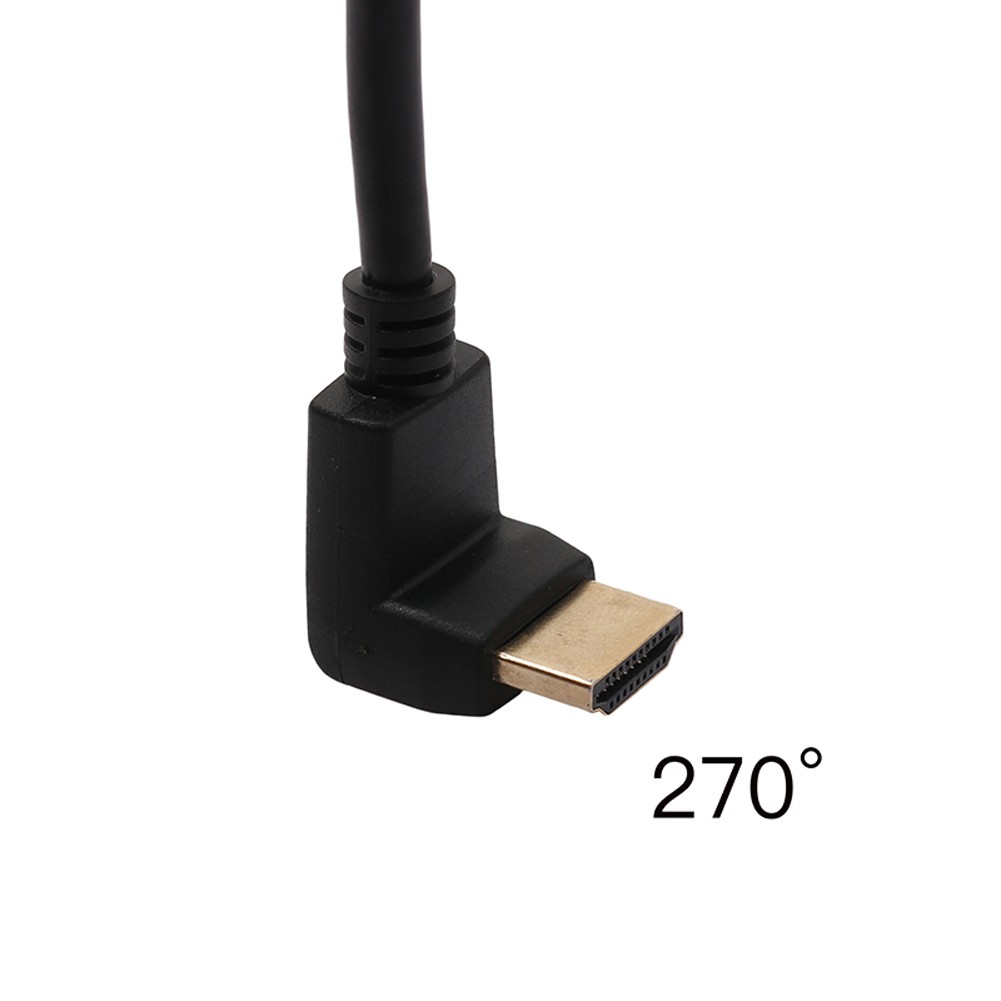 [Trong kho] ♠♠Cáp HDMI phiên bản 1.4 với hỗ trợ góc 270 độ cho PS3 PS4 TV DVD 1m