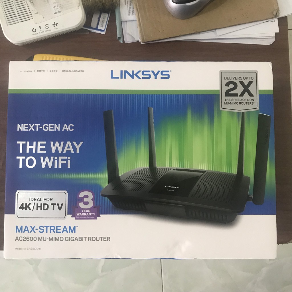 Bộ Phát wifi Linksys EA8100 chuẩn AC2600 Mu-mimo hàng mới nguyên hộp | BigBuy360 - bigbuy360.vn