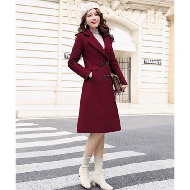 Áo Khoác Dạ Dài 4 Nút Kèm Đai , Áo Dạ Dáng Dài Túi Xéo 2 Lớp Dày Dặn Hàng Quảng Châu Cao Cấp. | BigBuy360 - bigbuy360.vn