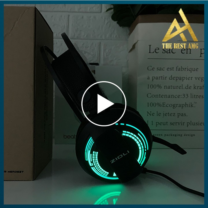 Tai Nghe Gaming Có Dây Headphone Chụp Tai ZIDLI ZH2S LED 7 Màu - Tai Nghe Nhạc Máy Vi TÍnh Laptop Game Thủ Có Micro