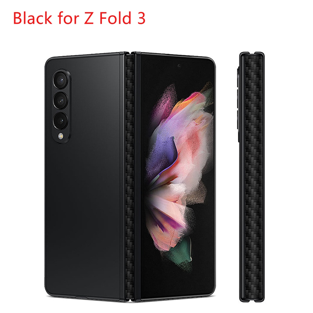 Miếng Dán Sợi Carbon 3D Cho Điện Thoại SAMSUNG Z Fold 2 3 4 W20 W2021 W22 Fro Galaxy Z Flip3 4 5G