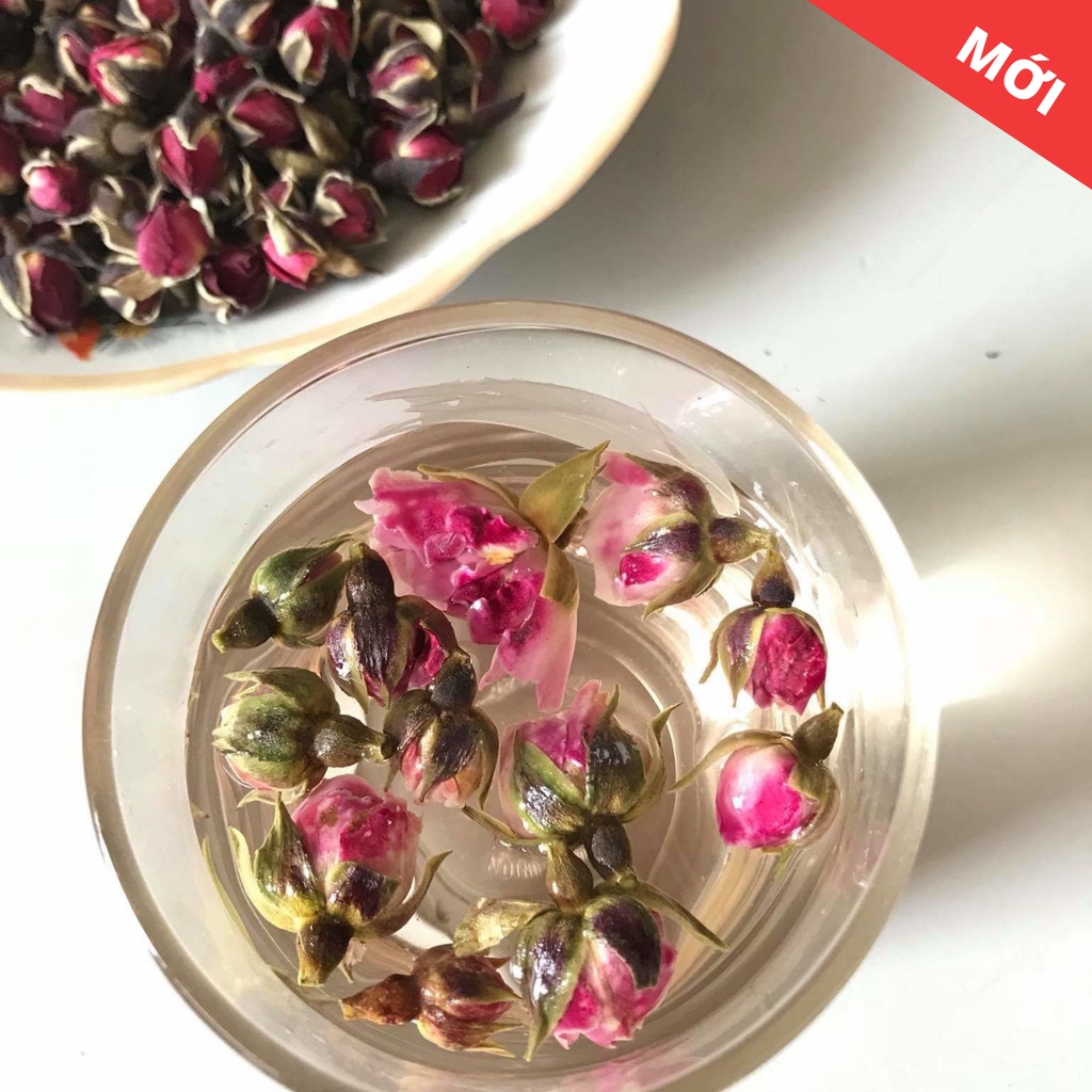 Trà hoa hồng, trà hoa hồng sạch và hương thơm dễ chịu, giúp dưỡng nhan và giảm căng thẳng