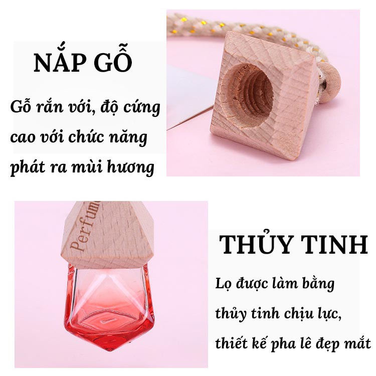 Tinh Dầu Nước Hoa Treo Xe Ô Tô, Treo Phòng Đậm Đặc Nguyên Chất 100% - Khử mùi hôi