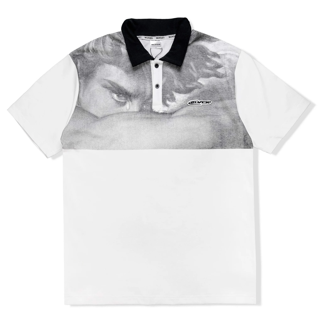 Áo thun BLVCK Polo Fallen Angel/ Trắng