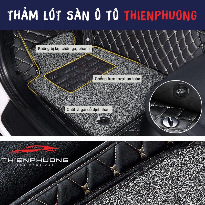 Thảm lót sàn ô tô 6d cao cấp cho xe Mitsubishi Attrage da Pu không mùi, chống thấm nước