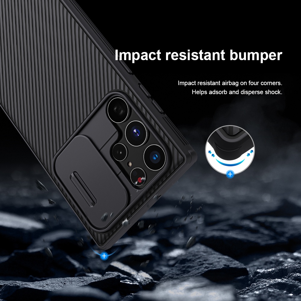 Ốp Nillkin bảo vệ Camera cho Samsung Galaxy S22 Ultra Nillkin Camshield Pro nắp đậy bảo vệ Camera - Hàng nhập khẩu.