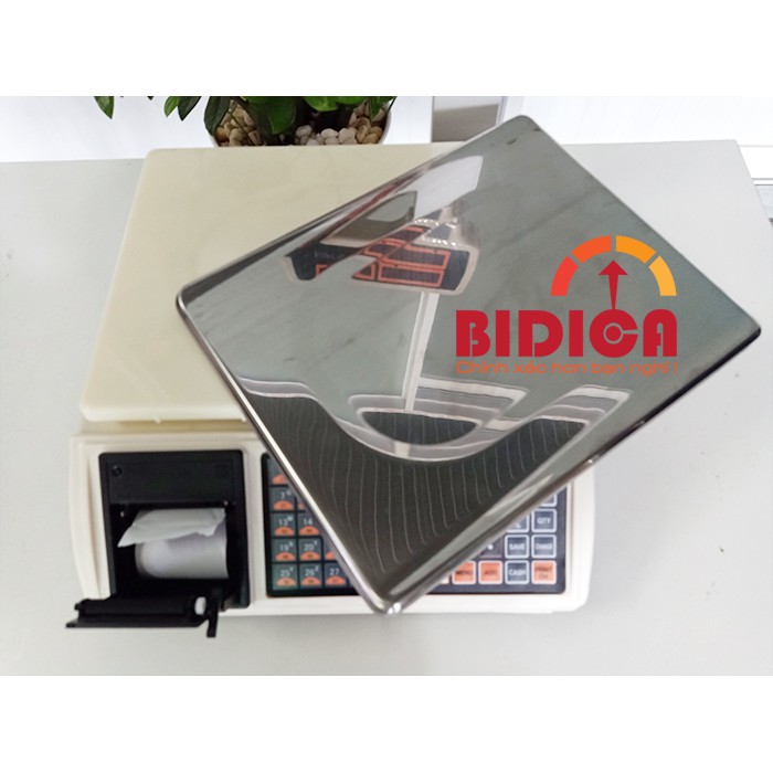 Hàng chính hãng loại 1-Cân tính tiền siêu thị in hóa đơn Đài Loan Jadever 30kg-Bảo hành 18 tháng