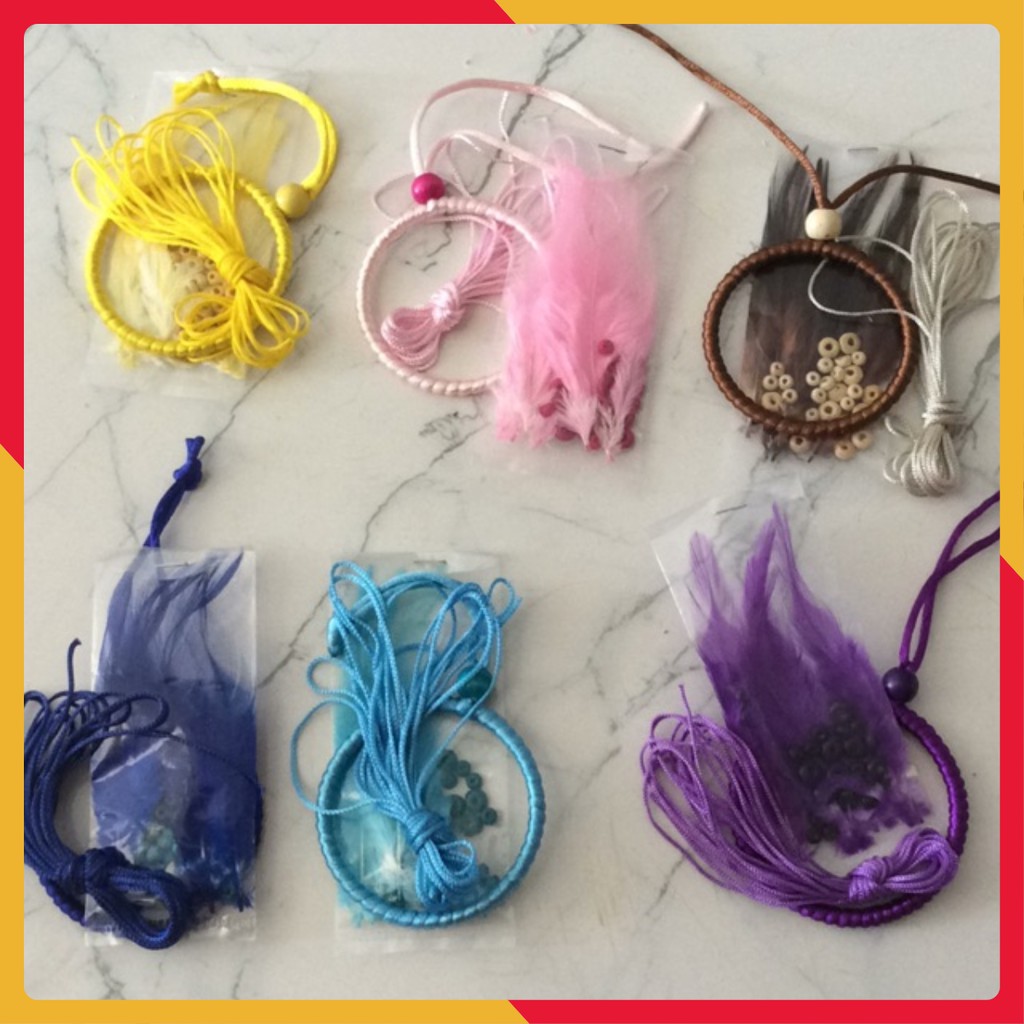 🔥 Bộ nguyên liệu làm móc khoá dreamcatcher Cao Cấp 📌