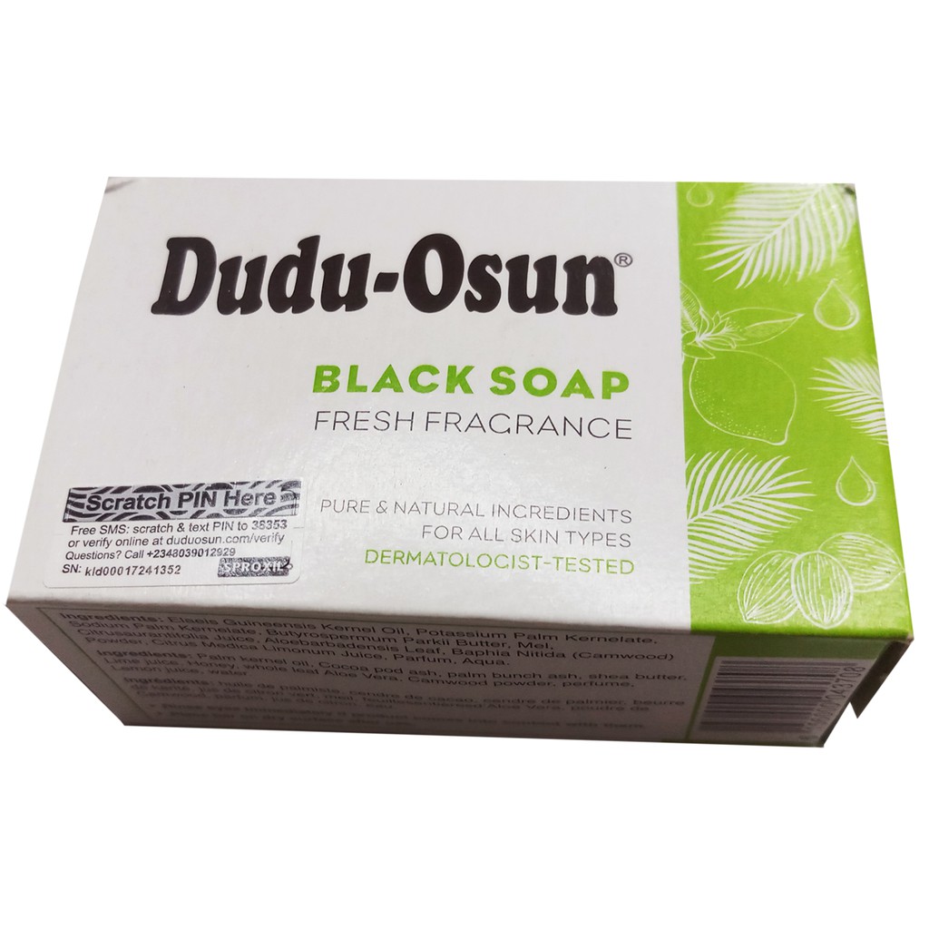 [Mẫu mới] Xà phòng đen Châu Phi Dudu Osun African Black Soap ngừa mụn lưng 150g