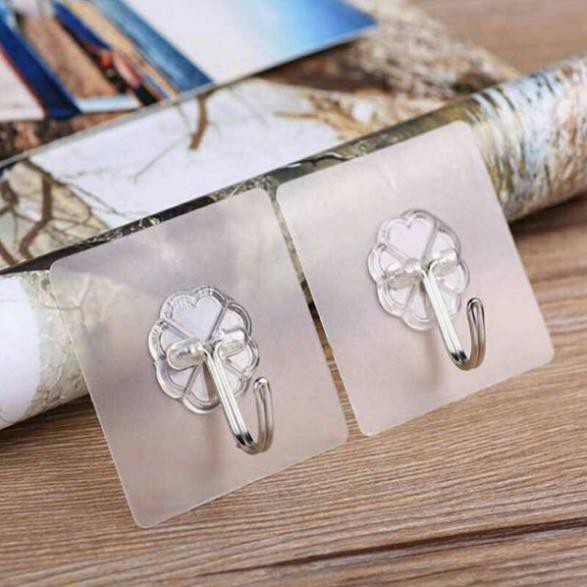 ( hang hot) Móc Dán Tường Trong Suốt – Chịu Lực Tốt – Siêu Dính 10 cai
