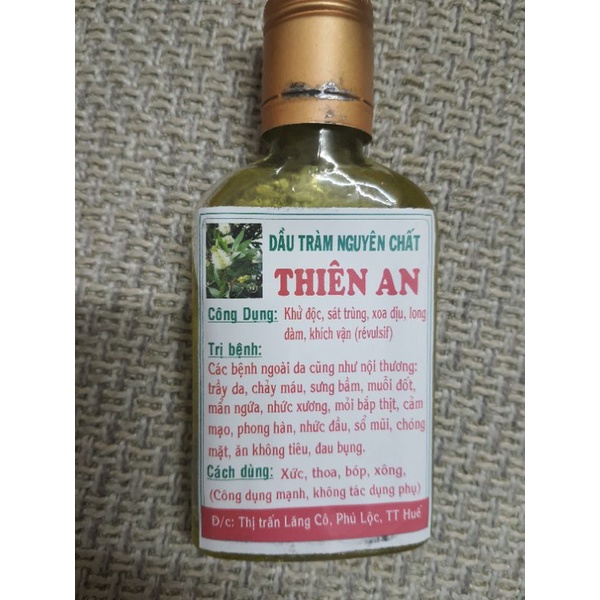 Dầu tràm huế nguyên chất Thiên An 100ml (giá gốc)