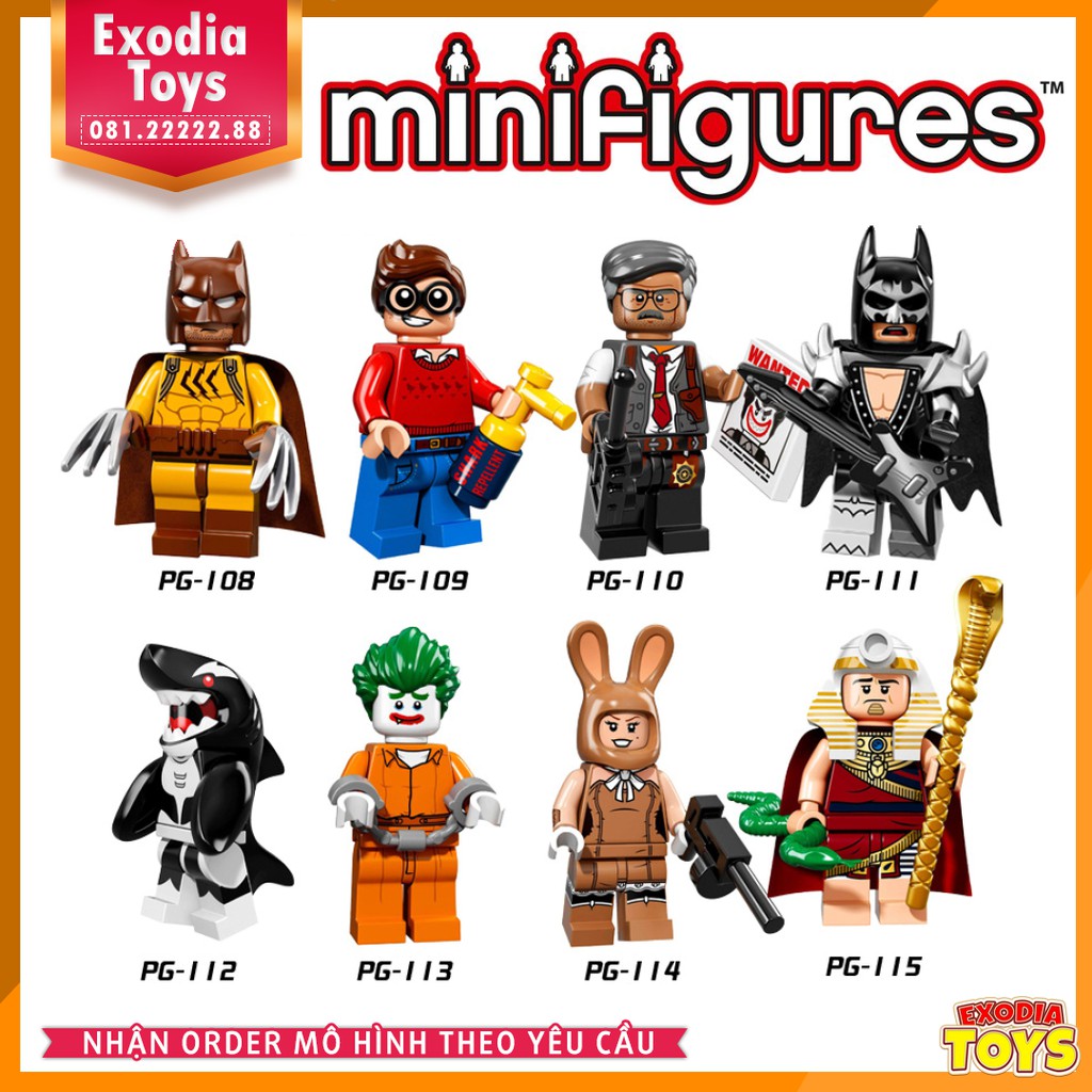 Xếp hình minifigure siêu anh hùng vũ trụ DC Comics - Đồ Chơi Lắp Ghép Sáng Tạo - POGO 8033