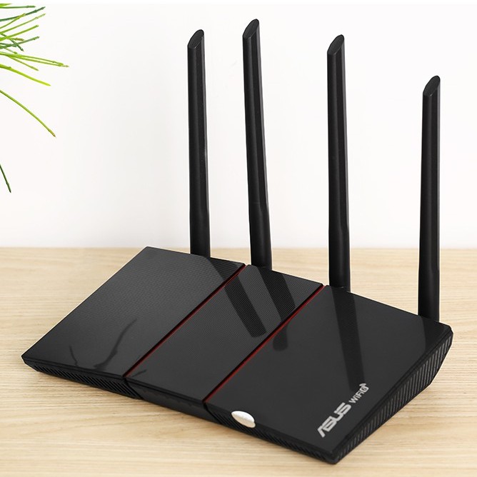 Bộ Phát Sóng Wifi Router Chuẩn Wifi 6 Băng Tần Kép Asus AX55 Đen