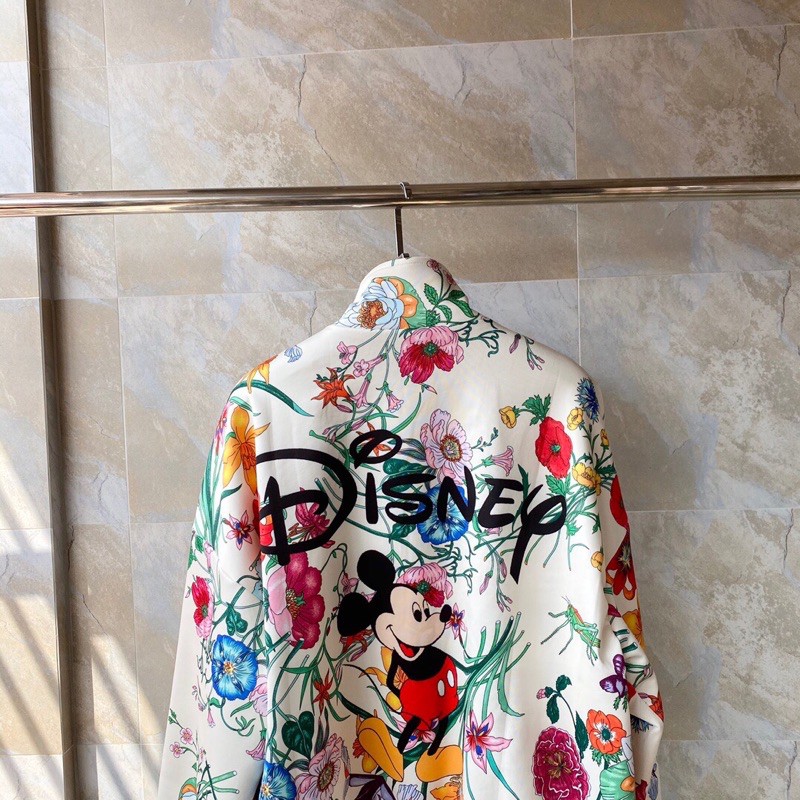 Áo khoác Gucci GC hàng cao cấp họa tiết hoa Mickey siêu xinh