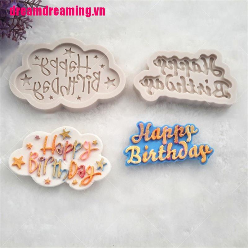 Khuôn Làm Bánh Sinh Nhật Hình Chữ Happy Birthday