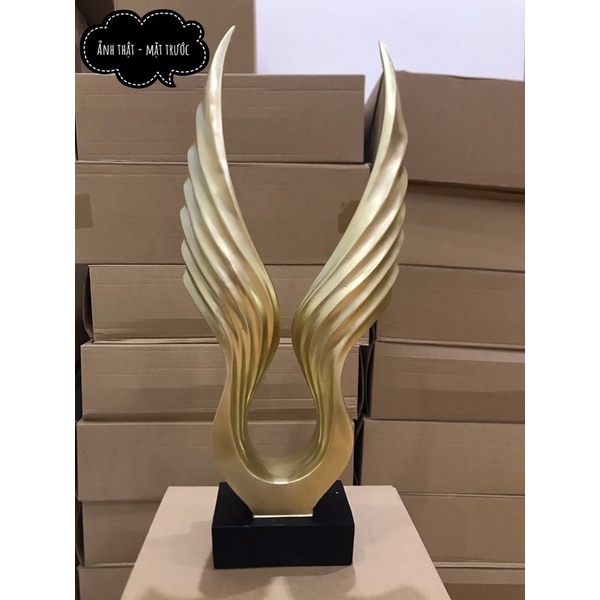 Tượng đôi cánh thiên thần, vật phẩm trang trí, decor