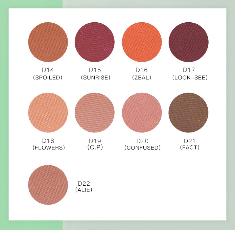 [Hàng mới về] Phấn mắt màu đơn sắc lì ánh nhũ ngọc trai lấp lánh kiểu dáng trái trứng dễ thương QIBEST