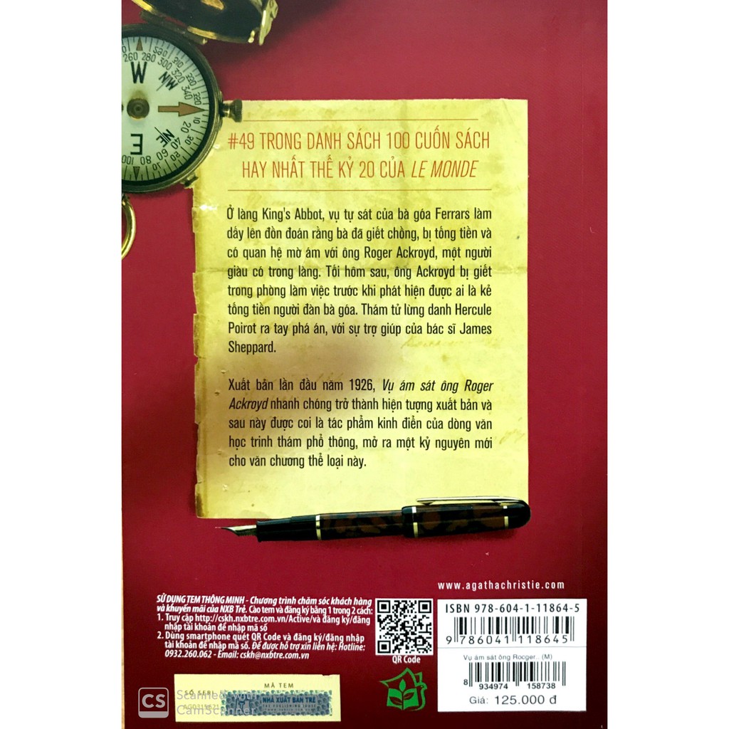 Sách - Vụ Ám Sát Ông Roger Ackroyd (Tái Bản) | BigBuy360 - bigbuy360.vn
