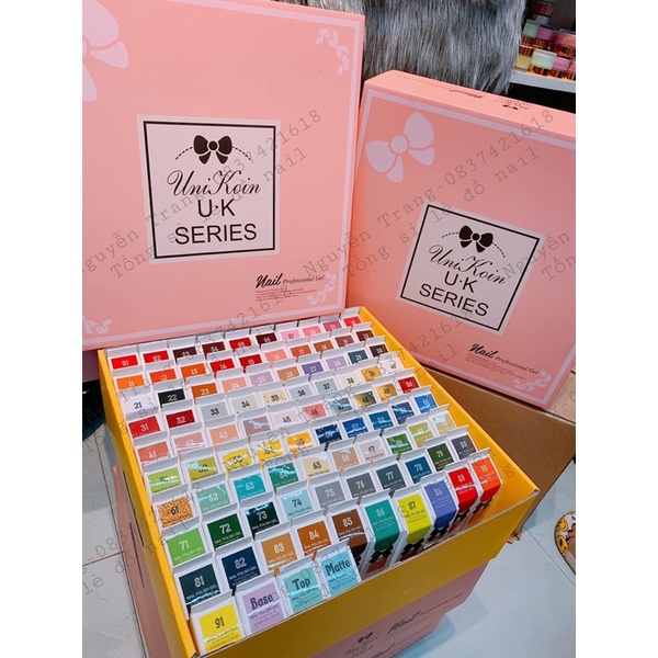 Set sơn Uk 85 màu - Chất gel đặc - cọ mướt - công nghệ Nhật Bản -  sơn gel nail chuyên dụng - siêu hottt
