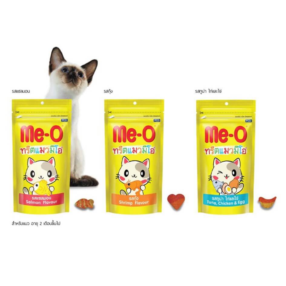 Bánh thưởng cho mèo Me-O 3 vị thơm ngon giòn tan