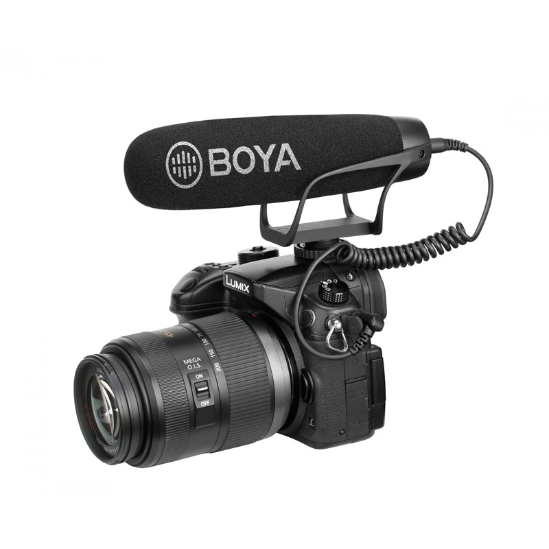 MICRO THU ÂM SHOTGUN BOYA BY-BM2021 CHO MÁY ẢNH, MÁY QUAY, ĐIỆN THOẠI, TABLET-HÀNG CHÍNH HÃNG