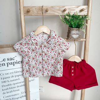 Set áo hoa nhí quần đũi tơ