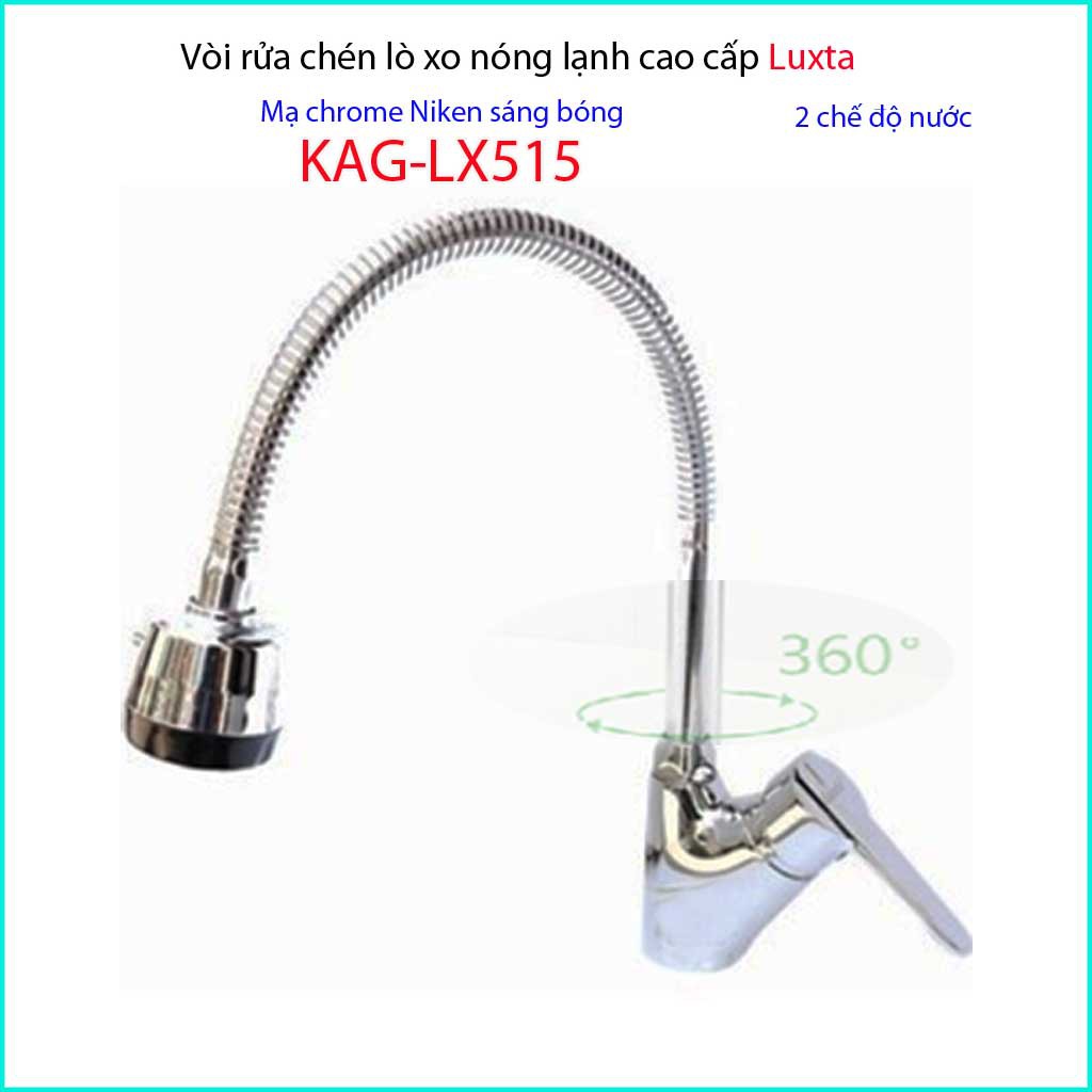 Vòi bếp nóng lạnh Luxta, vòi chậu rửa chén bát nóng lạnh KAG-LX515