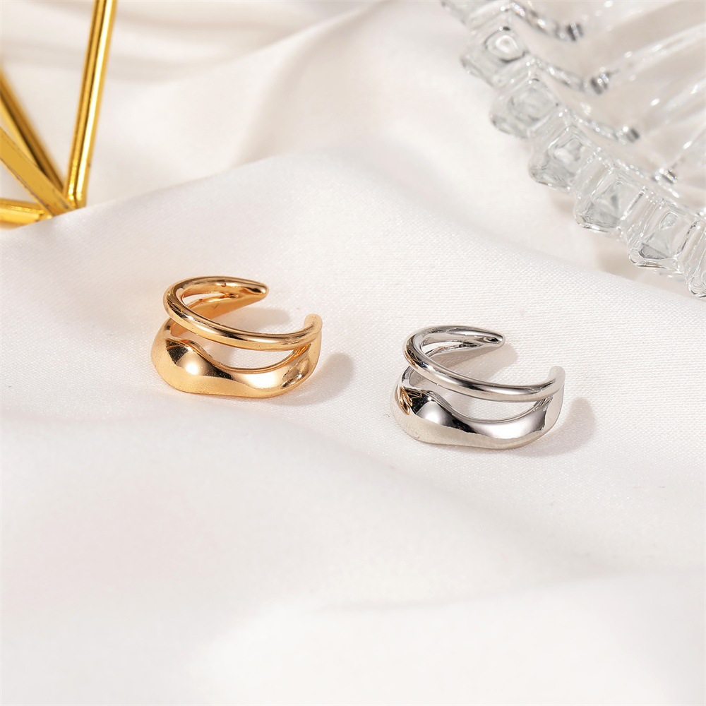 Khuyên Tai Hai Lớp Phong Cách Retro Dành Cho Nữ