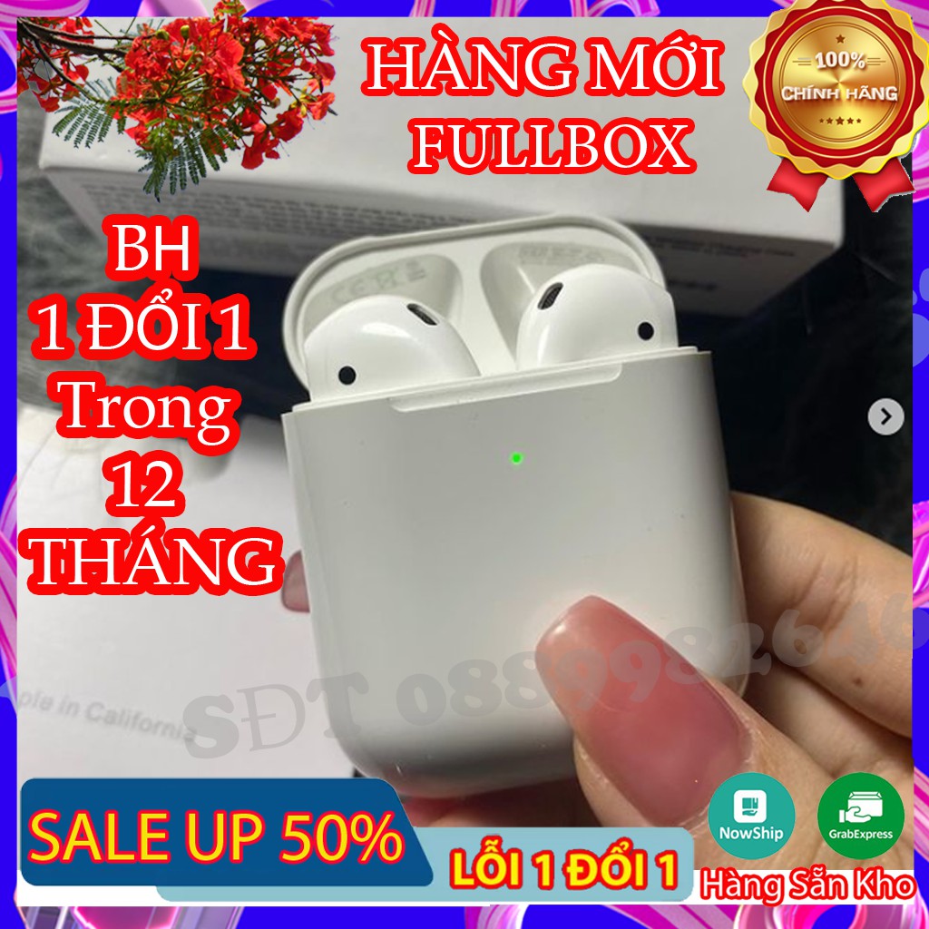 Airpod 2.1.1 Đổi Tên - Định Vị, Chống ồn, Cảm biến Chạm ( Phiên Bản Cao Cấp ) 💥SIÊU HOT💥