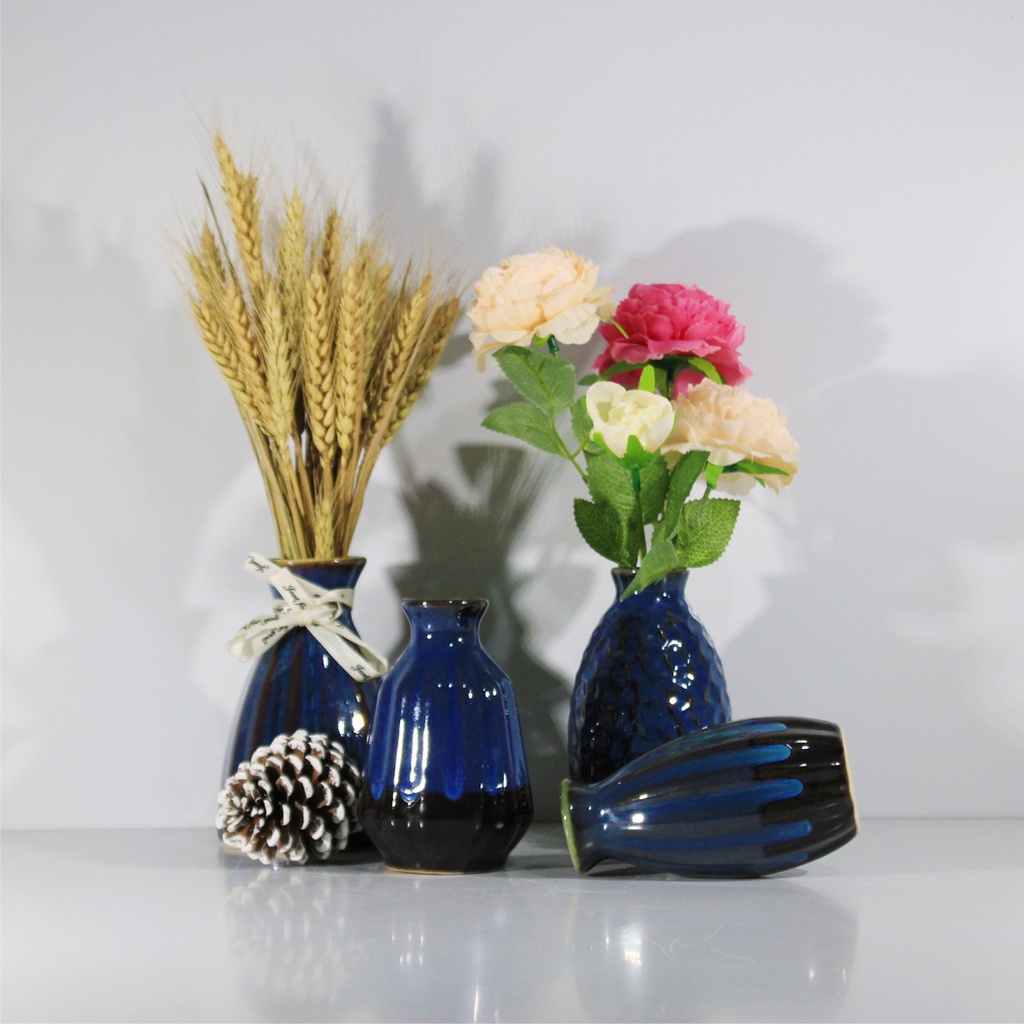 Lọ hoa sứ mini đẹp để bàn nhiều mẫu - Bát Tràng