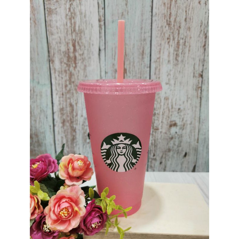 Ly Uống Nước STARBUCKS Bằng Nhựa Có Nắp Và Ống Hút Dung Tích 24oz