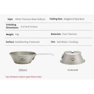 Bát dã ngoại Titanium Glamping NatureHike NH20CJ004