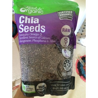 Hạt Chia Seeds Úc ABSOLUTE ORGANIC - Hàng Chuẩn Úc