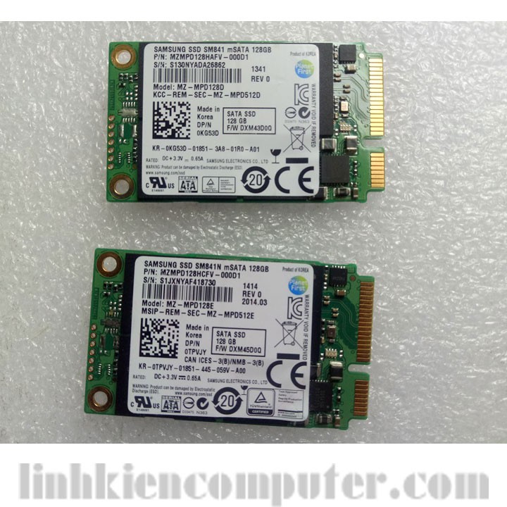 Ổ cứng msata 128GB SSD samsung | Ổ cứng zin tháo máy, ngoại hình đẹp như mới