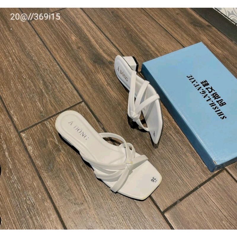 giày gót 3 mảnh nơ ú big size  35-45