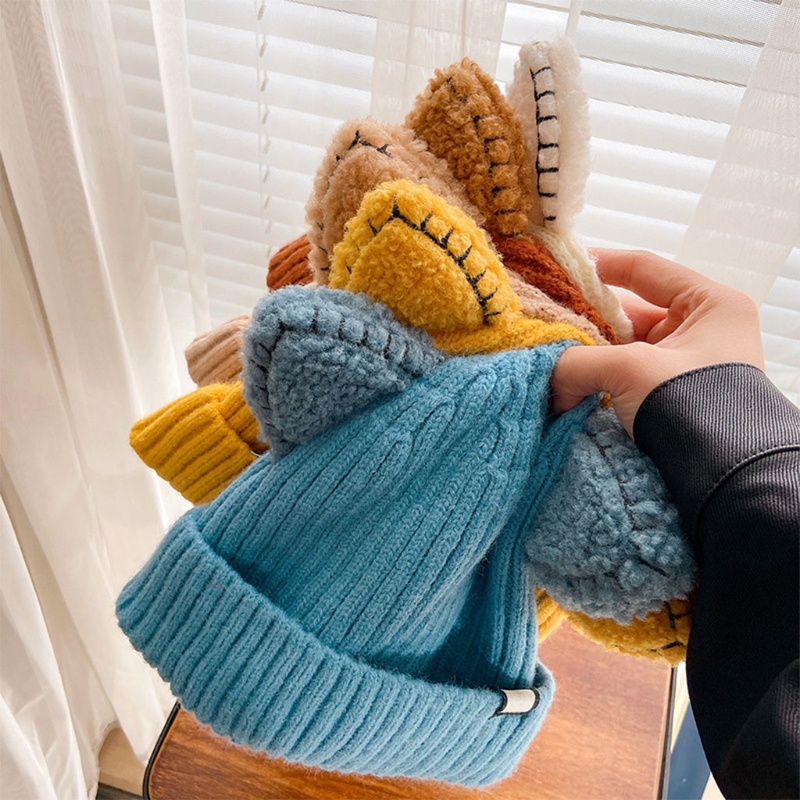 Mũ Len Beanie Tai Mèo Mềm Mại Đáng Yêu