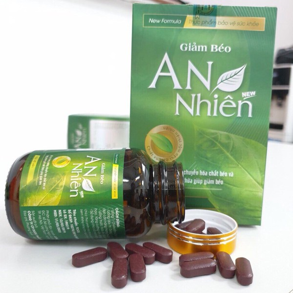 Giảm Béo An Nhiên ❤️ ❤️ hỗ trợ giảm cân, đốt cháy mỡ thừa Tặng Kèm Vòng Tay Chỉ Đỏ - ANN2