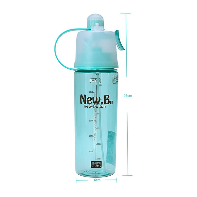 Bình đựng nước New.D 600mL- Bình nước thể thao có quai xách nhựa PP an toàn- Tâm An Sports