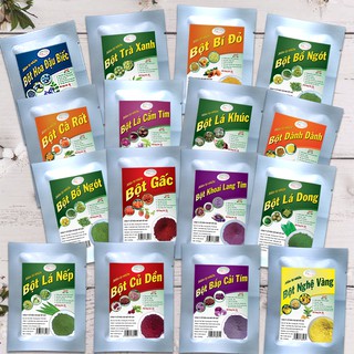 Bột tạo màu thực phẩm [bột rau củ] hữu cơ gói 10gr chuyên dùng tạo màu, cho bé ăn dặm, hỗ trợ giảm cân