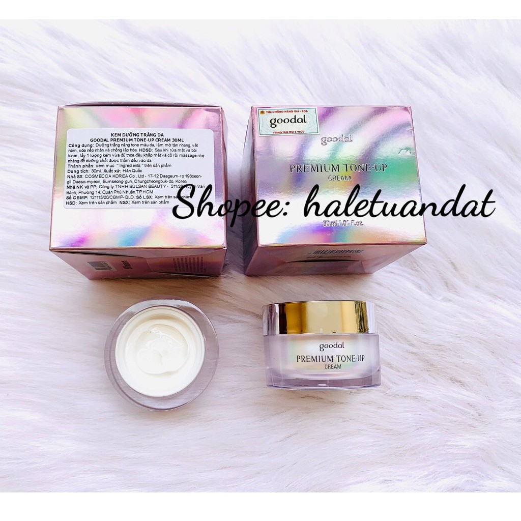 Kem Ốc Sên Goodal Premium Snail Tone Up Cream 30ml + Mini 10ml | BigBuy360 - bigbuy360.vn