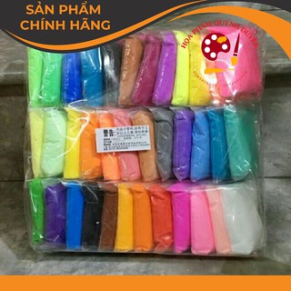 Bịch đất sét 36 màu, đất nặn siêu nhẹ , softclay, nguyên liệu làm slamp