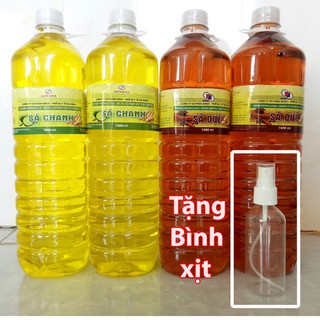 (CHÍNH HÃNG)Nước lau sàn, xịt phòng tinh dầu sả chanh, sả quế 1,5 lít + TẶNG kèm bình xịt