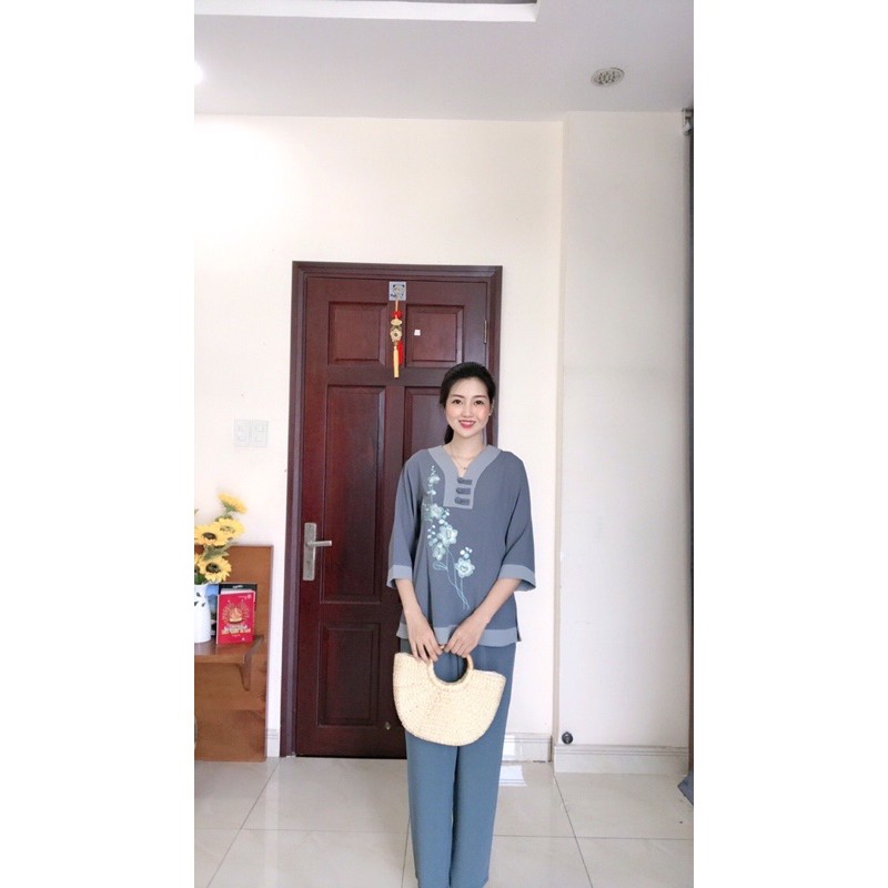 Áo Lam Đi Chùa # BÀ LAI 3 NÚT THẮT VẢI ĐŨI GIÁ RẺ VÔ ĐỊCH